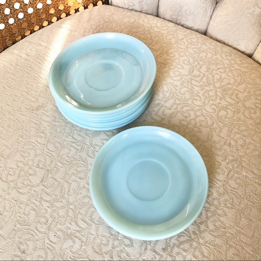 Set of 8 Fire King Plates